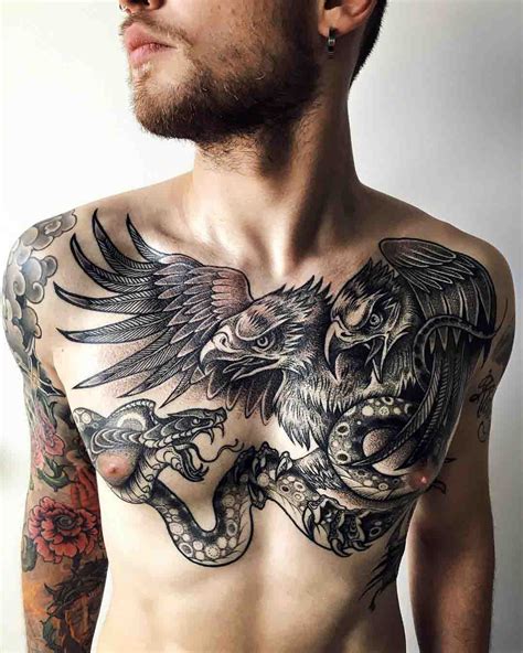 best tattoos for men's chest